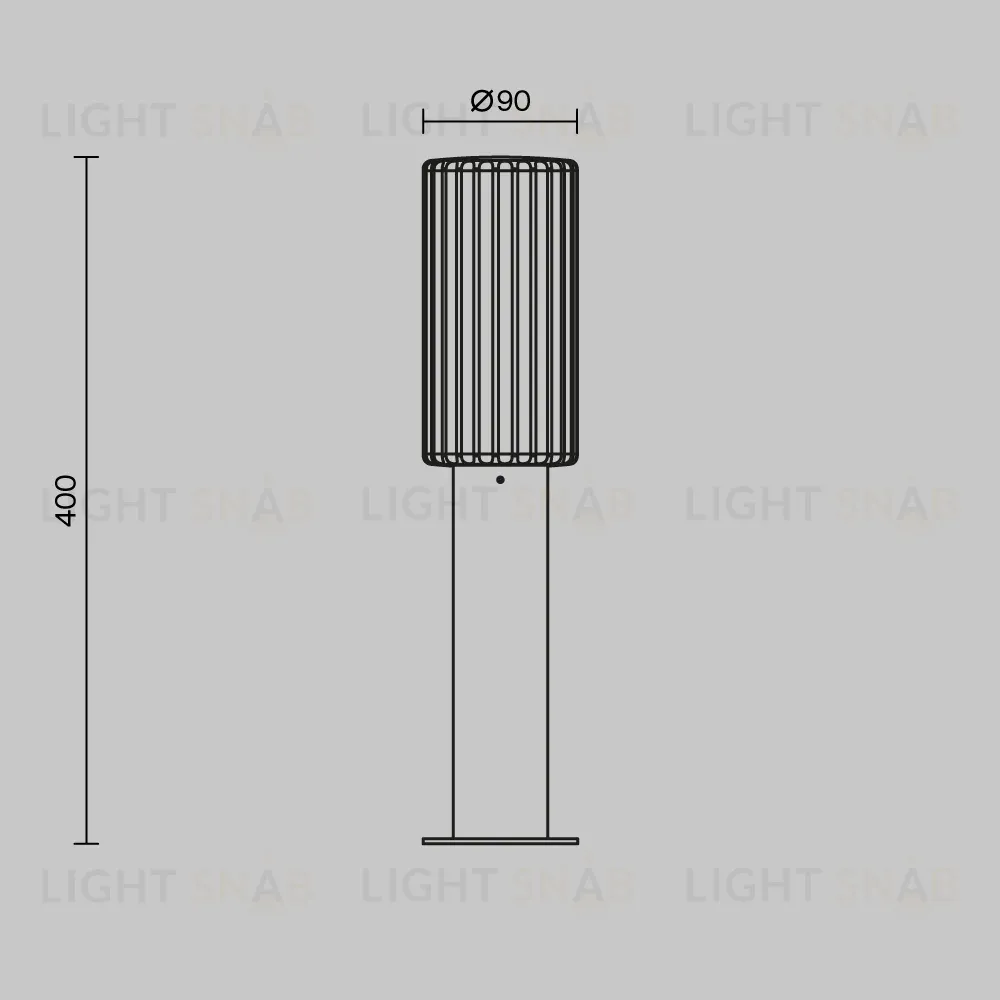 Ландшафтный светильник Maytoni Rib O502FL-01B O502FL-01B