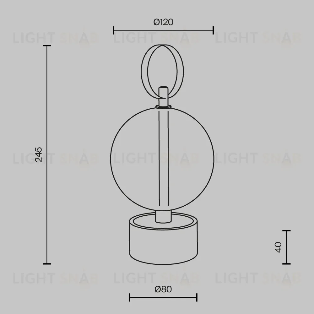 Настольная лампа с аккумулятором Maytoni Double Moon MOD478RL-L3B3K MOD478RL-L3B3K