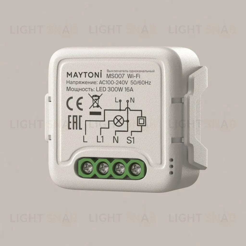 Wi-Fi выключатель одноканальный Maytoni Lighting control MS007 MS007