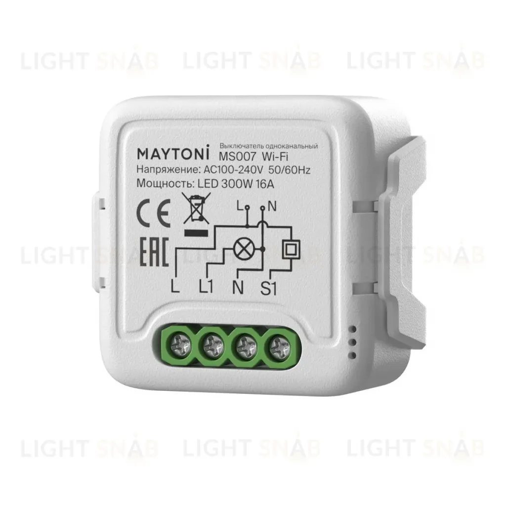 Wi-Fi выключатель одноканальный Maytoni Lighting control MS007 MS007