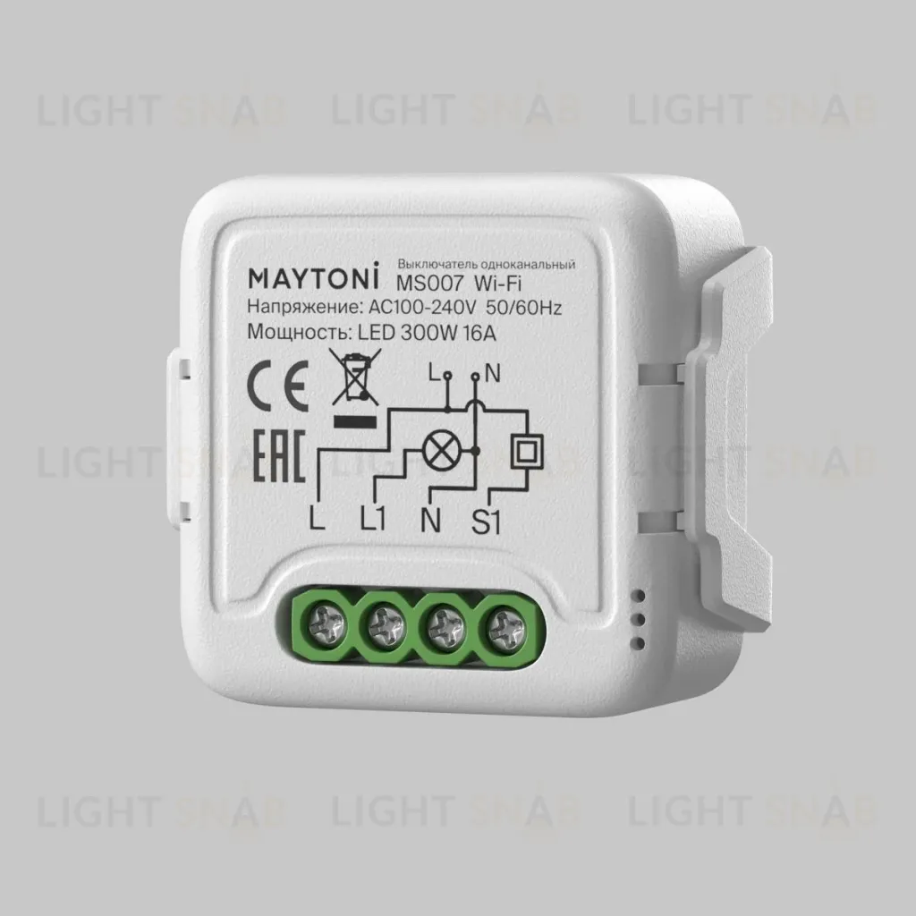 Wi-Fi выключатель одноканальный Maytoni Lighting control MS007 MS007