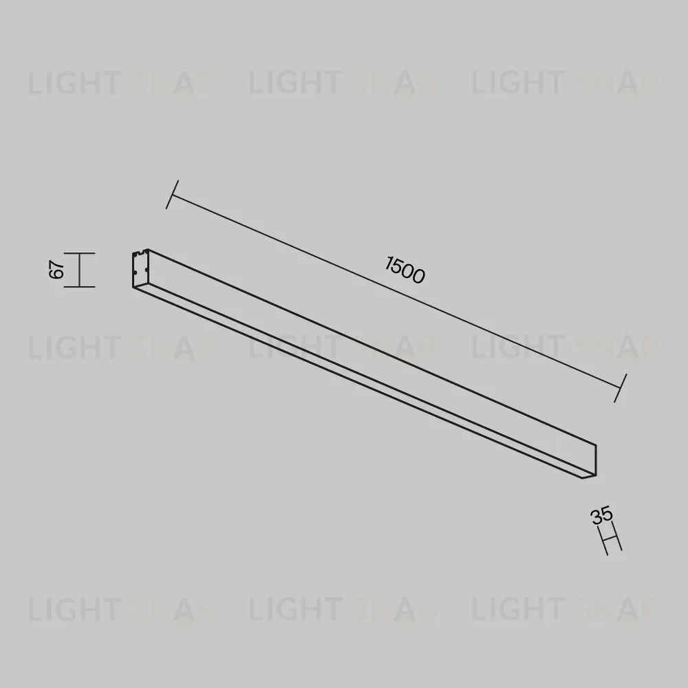 Линейный светильник Maytoni Technical LL311037 LL311037