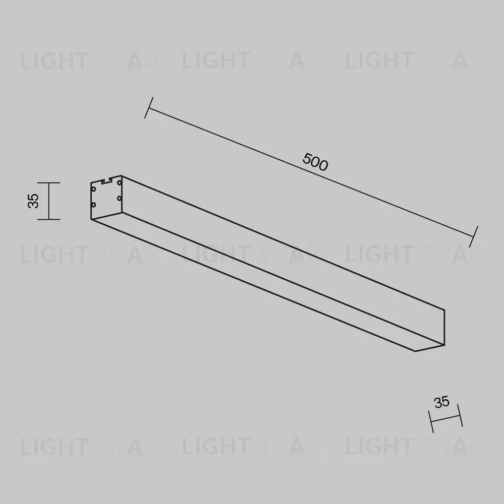 Линейный светильник Maytoni Technical LL311010 LL311010
