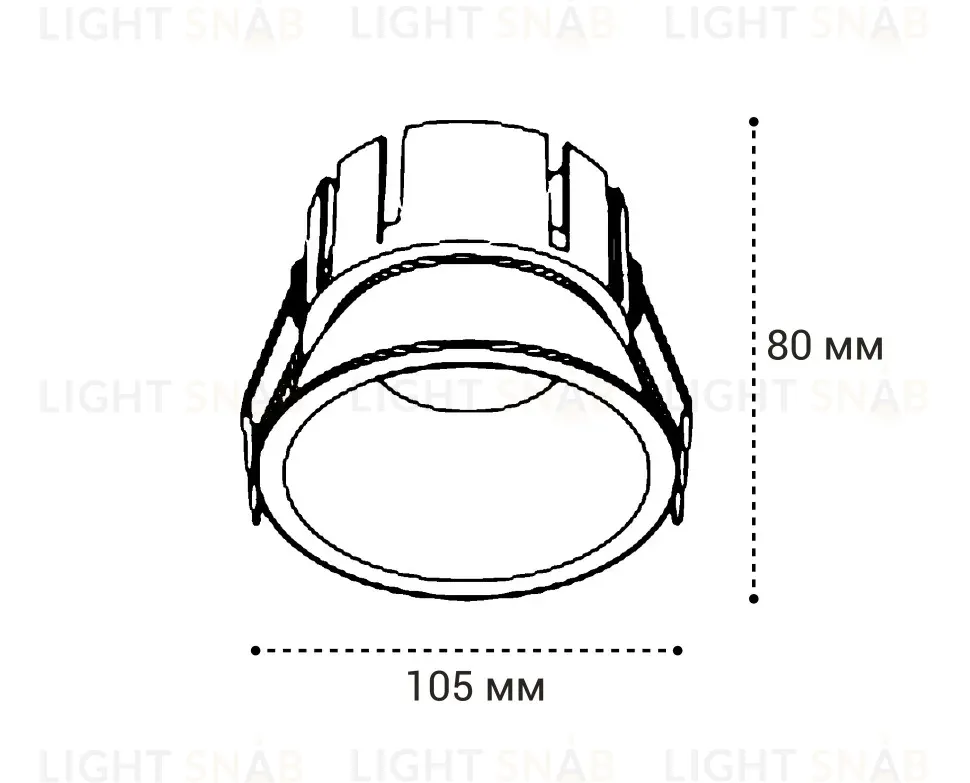 Встраиваемый светильник Italline IT06-6032 white 4000K IT06-6032 white 4000K