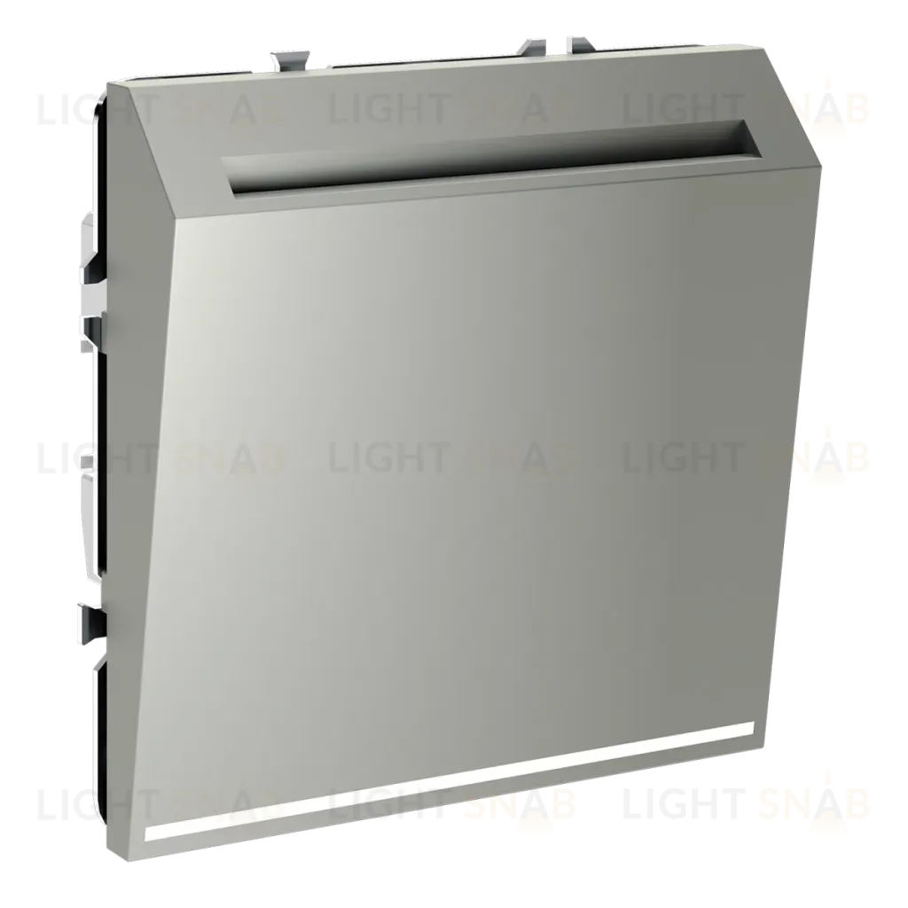 Выключатель встраиваемый Voltum S70 карточный 16А, (сталь) VLS010705 VLS010705