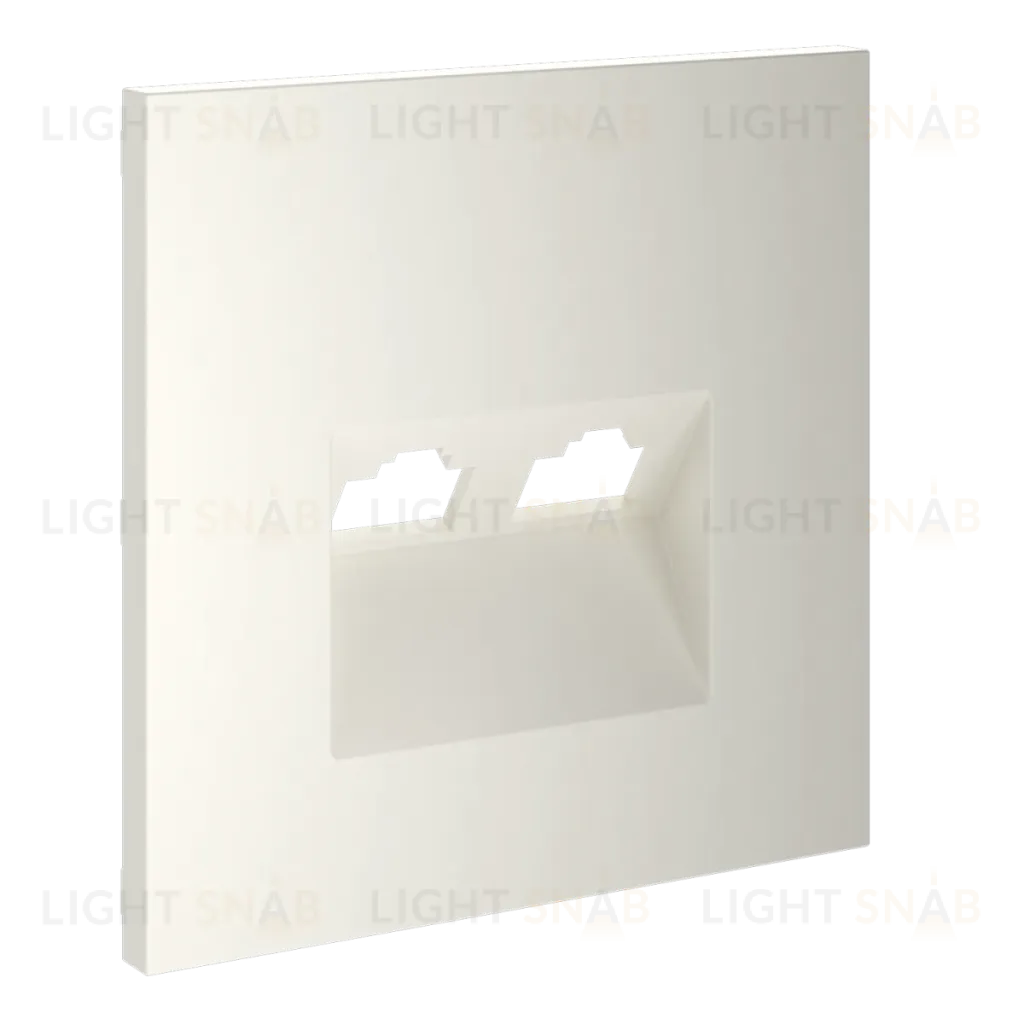 Накладка для розетки компьютерной двойной RJ45+RJ45 кат.6 Voltum S70 (хлопок) VLS001413 VLS001413