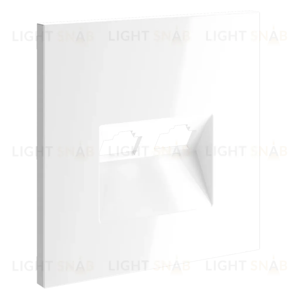 Накладка для розетки компьютерной двойной RJ45+RJ45 кат.6 Voltum S70 (белый глянцевый) VLS001401 VLS001401