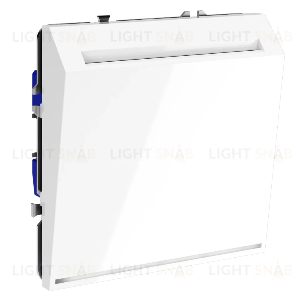 Выключатель встраиваемый Voltum S70 карточный 16А, (белый глянцевый) VLS010701 VLS010701