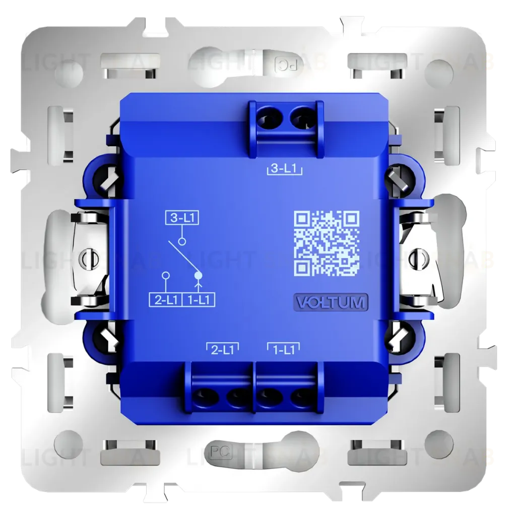 Выключатель встраиваемый Voltum S70 для жалюзи 10А, (белый матовый) VLS020702 VLS020702