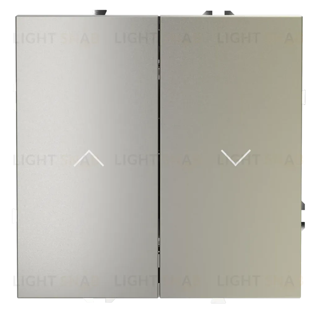 Выключатель встраиваемый Voltum S70 для жалюзи 10А, (шелк) VLS020704 VLS020704