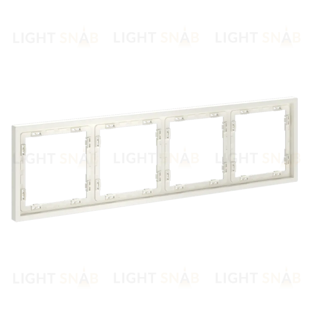 Рамка пластиковая Voltum S70 на 4 пост, (хлопок) VLS100413 VLS100413