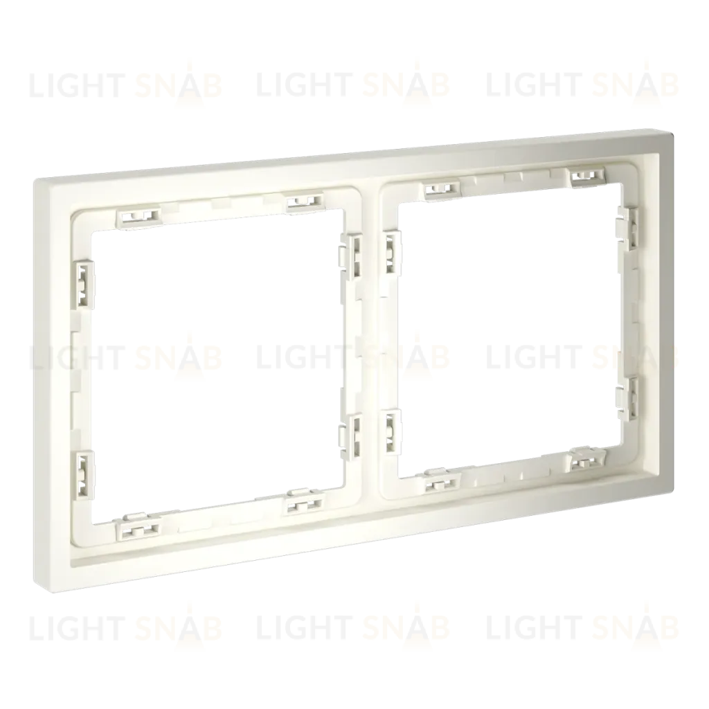 Рамка пластиковая Voltum S70 на 2 пост, (хлопок) VLS100213 VLS100213