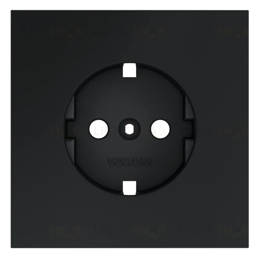 Накладка для розетки с заземлением Voltum S70 (графит) VLS000607 VLS000607