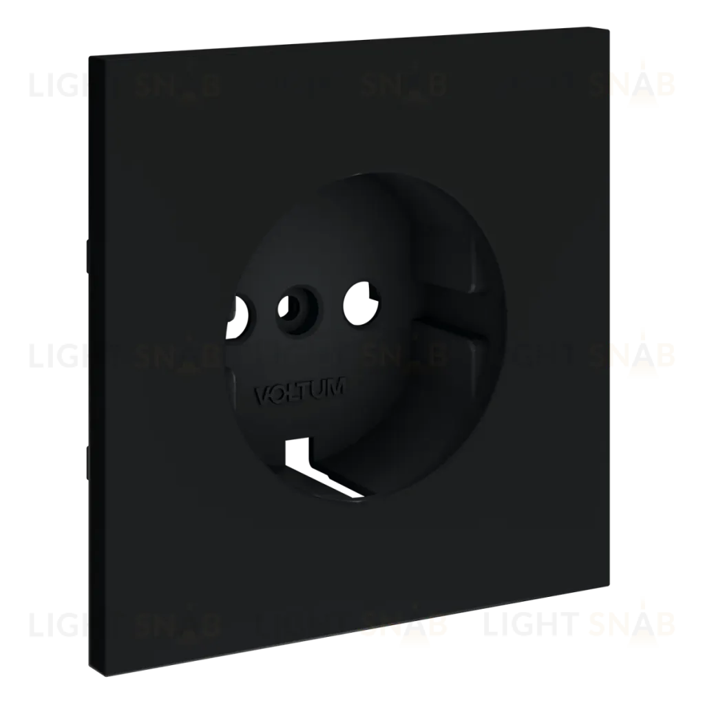 Накладка для розетки с заземлением Voltum S70 (графит) VLS000607 VLS000607