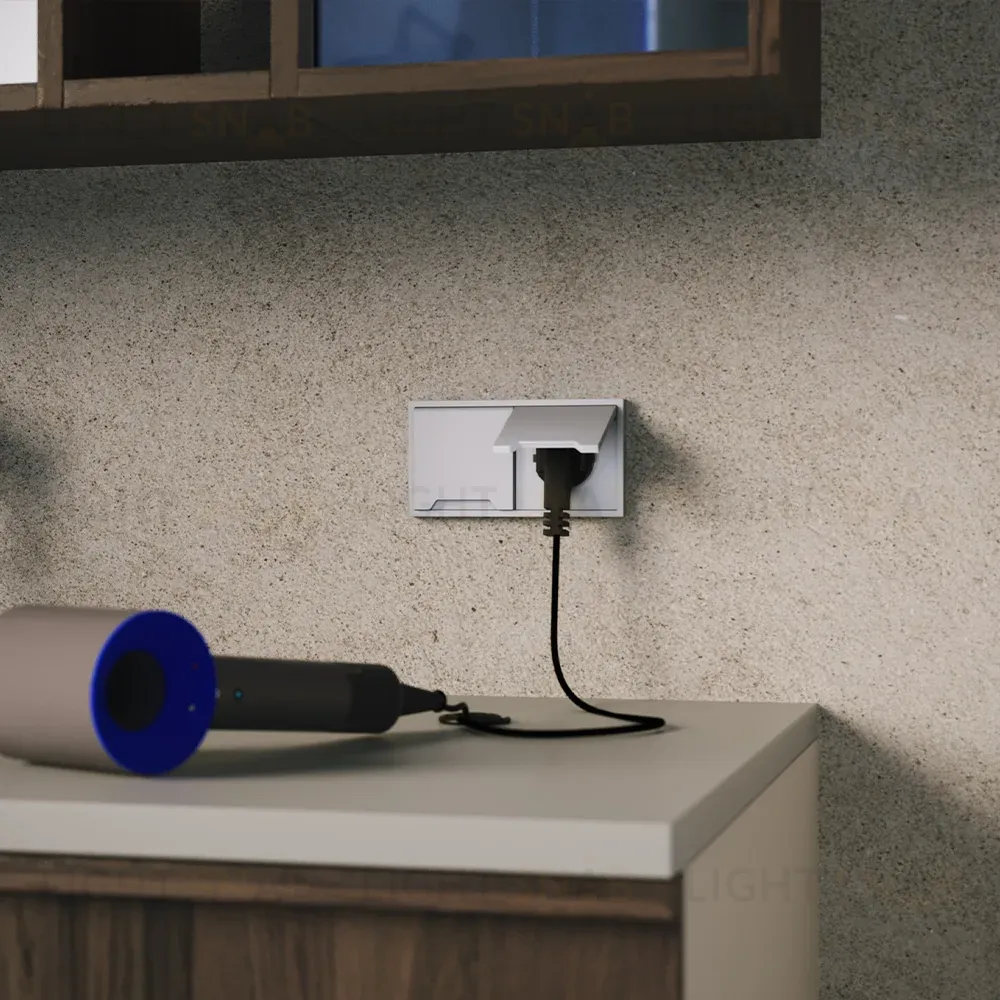Накладка для розетки с заземлением, защитными шторками и крышкой Voltum S70 (серый) VLS000816 VLS000816