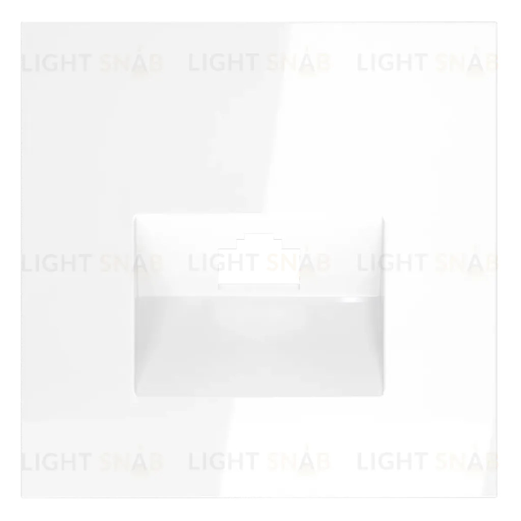 Накладка для розетки компьютерной RJ45 кат.6 Voltum S70 (белый глянцевый) VLS001301 VLS001301