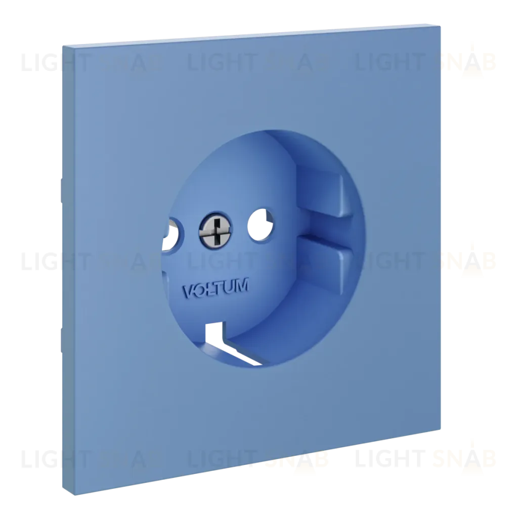 Накладка для розетки с заземлением Voltum S70 (деним) VLS000615 VLS000615