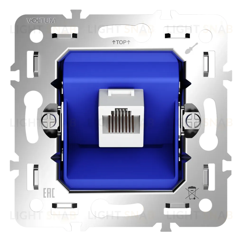 Механизм розетки компьютерной RJ45 кат.6 Voltum S70 VLS0601M VLS0601M