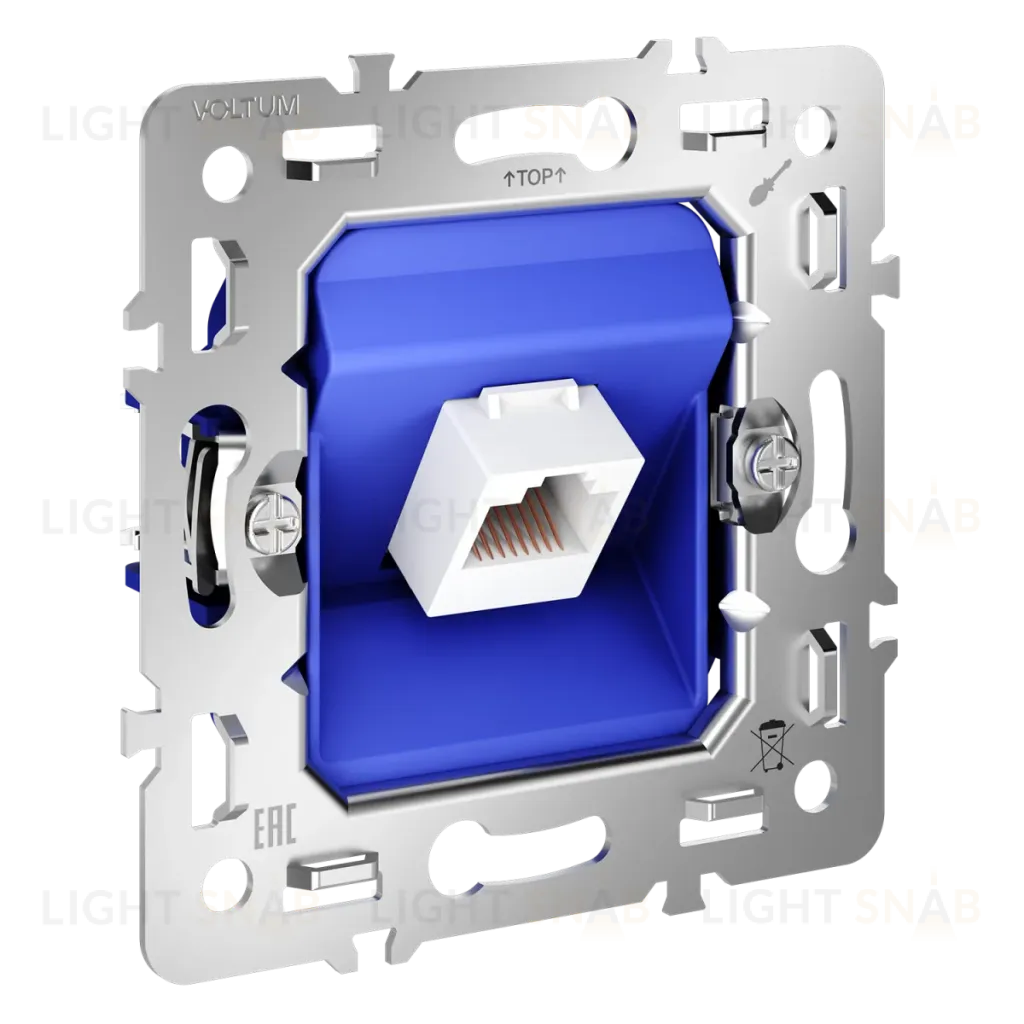 Механизм розетки компьютерной RJ45 кат.6 Voltum S70 VLS0601M VLS0601M