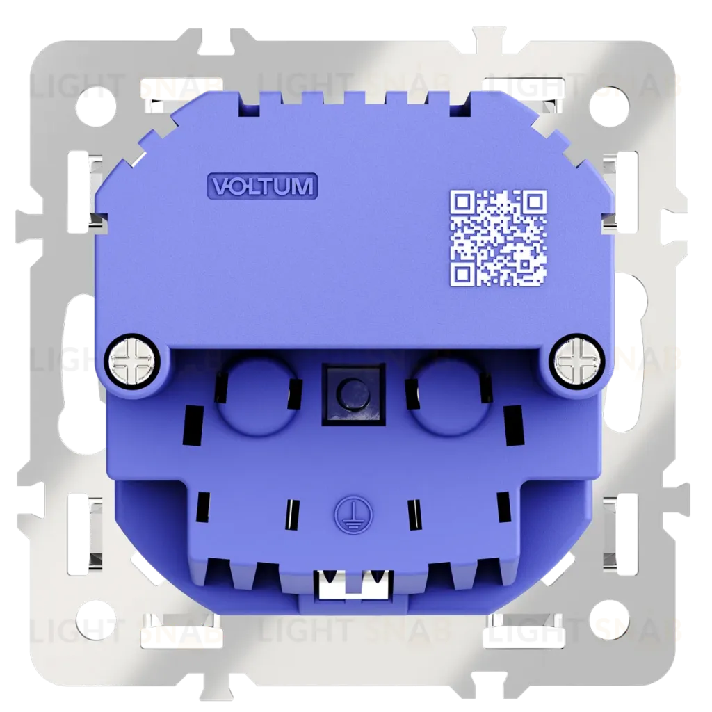 Механизм розетки с заземлением и защитными шторками 16А, с USB A+C Voltum S70 VLS0405M VLS0405M
