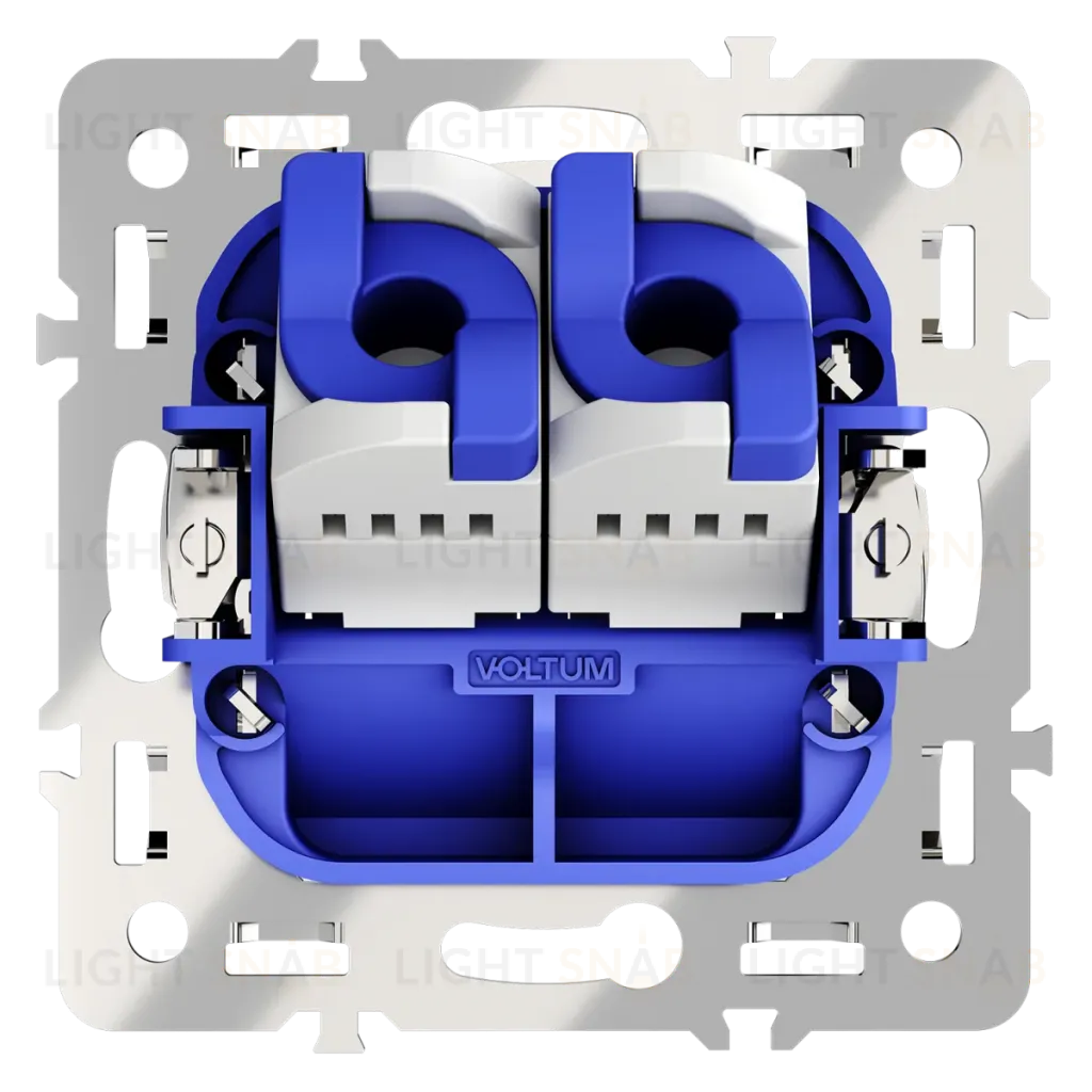 Механизм розетки компьютерной двойной RJ45+RJ45 кат.6 Voltum S70 VLS0602M VLS0602M