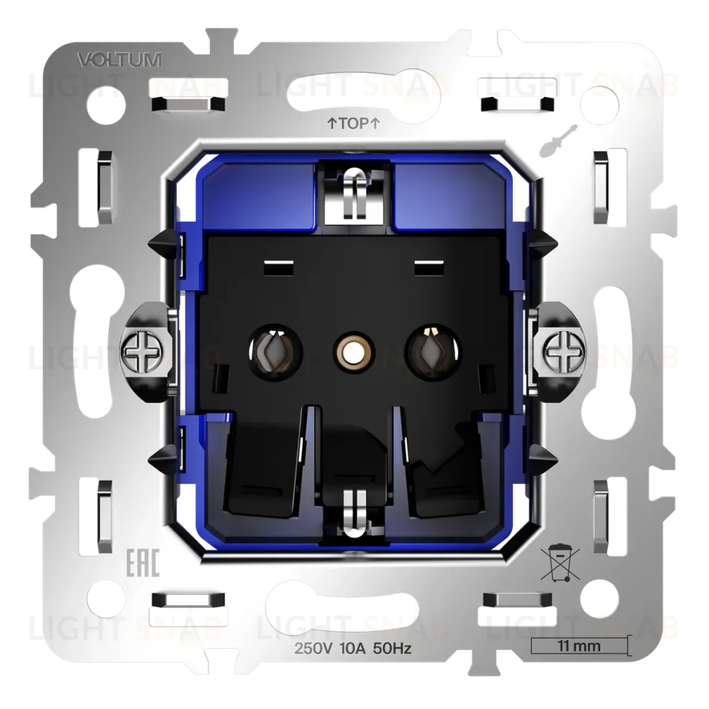 Механизм розетки с заземлением 16А Voltum S70 VLS0401M VLS0401M