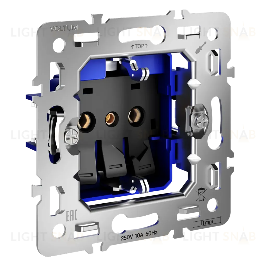 Механизм розетки с заземлением 16А Voltum S70 VLS0401M VLS0401M