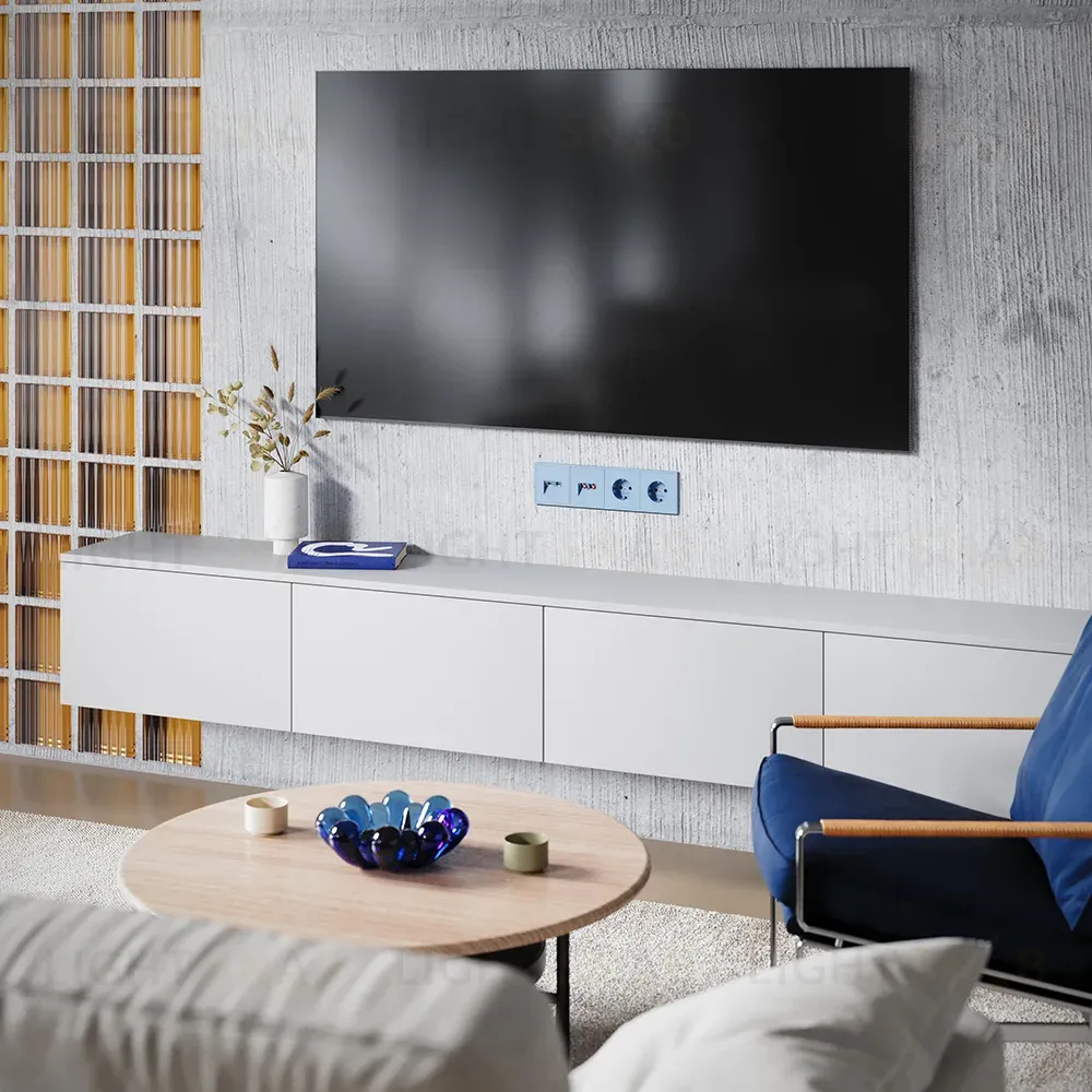 Накладка для розетки TV+RJ45 кат. 6 Voltum S70 (деним) VLS002715 VLS002715