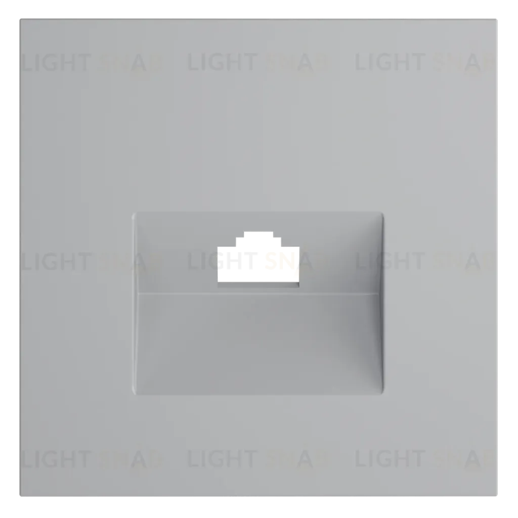 Накладка для розетки компьютерной RJ45 кат.6 Voltum S70 (серый) VLS001316 VLS001316