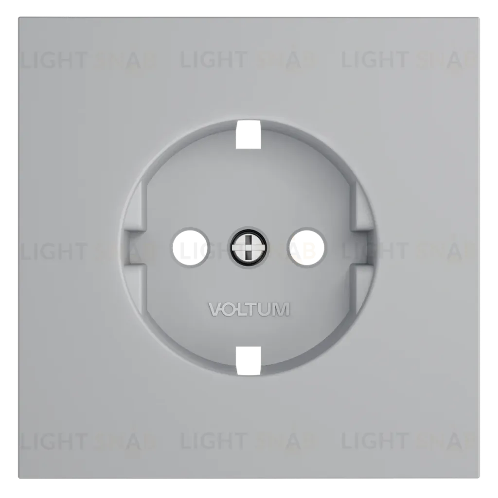 Накладка для розетки с заземлением Voltum S70 (серый) VLS000616 VLS000616