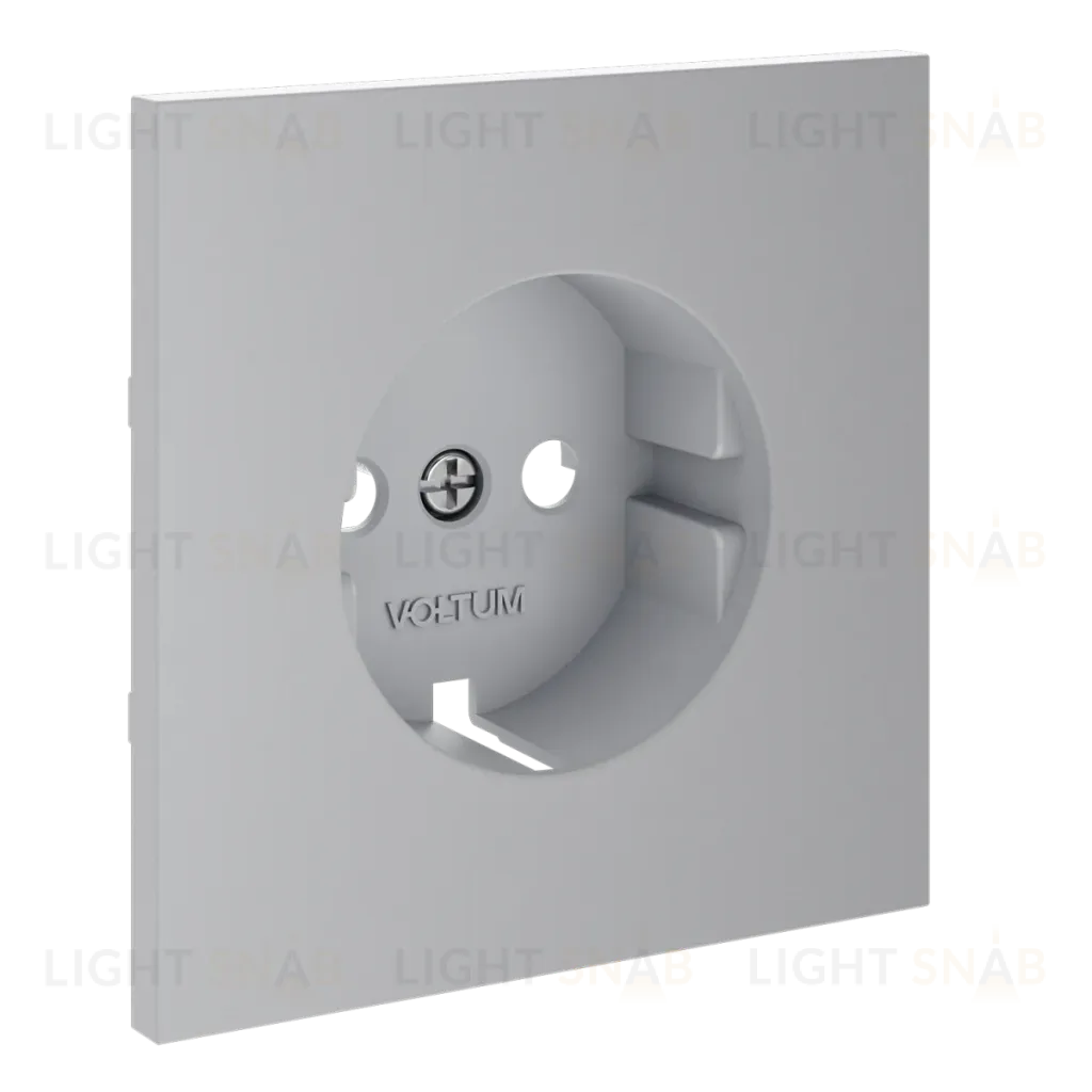 Накладка для розетки с заземлением Voltum S70 (серый) VLS000616 VLS000616