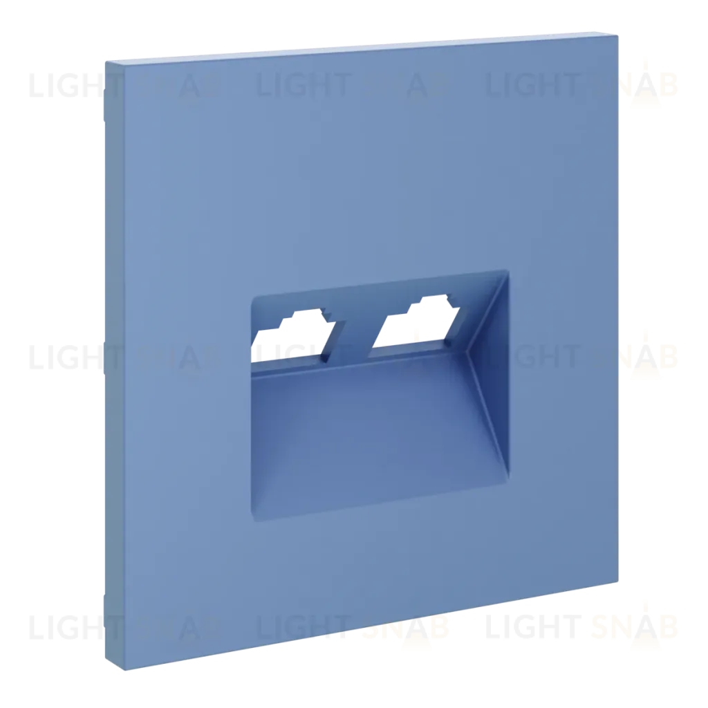 Накладка для розетки компьютерной двойной RJ45+RJ45 кат.6 Voltum S70 (деним) VLS001415 VLS001415