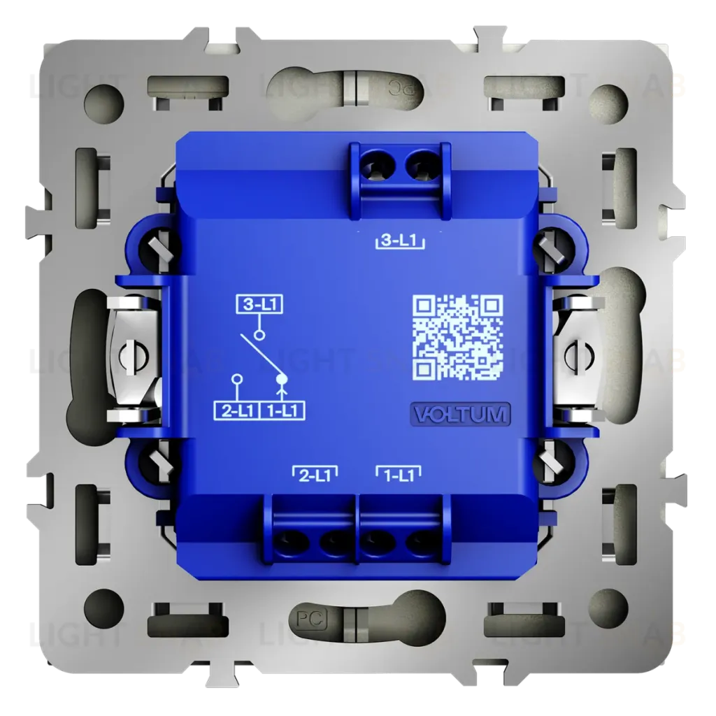 Выключатель встраиваемый Voltum S70 для жалюзи 10А, (сталь) VLS020705 VLS020705