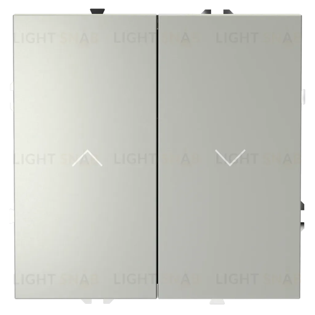 Выключатель встраиваемый Voltum S70 для жалюзи 10А, (сталь) VLS020705 VLS020705