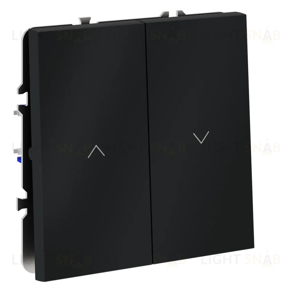Выключатель встраиваемый Voltum S70 для жалюзи 10А, (графит) VLS020707 VLS020707