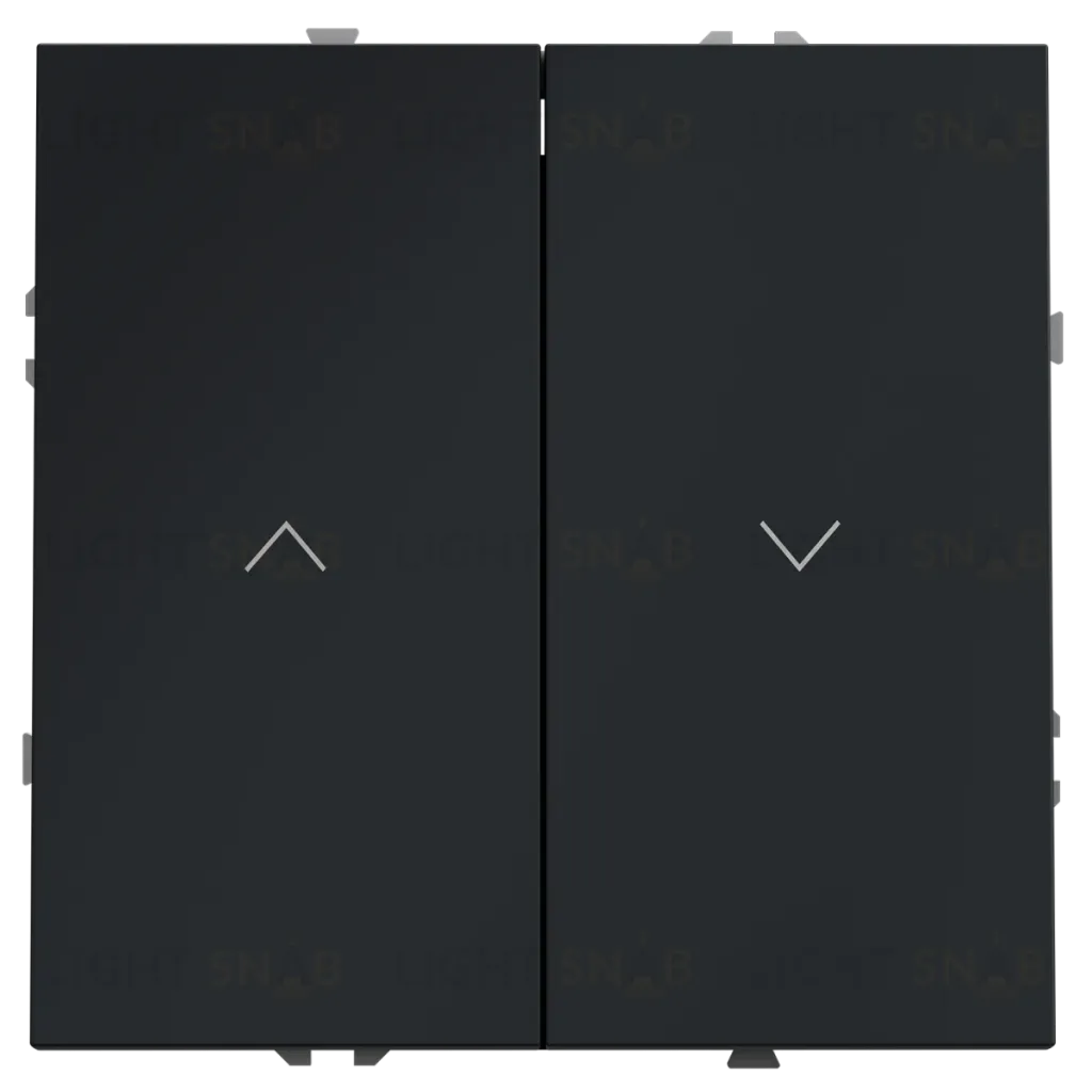 Выключатель встраиваемый Voltum S70 для жалюзи 10А, (графит) VLS020707 VLS020707