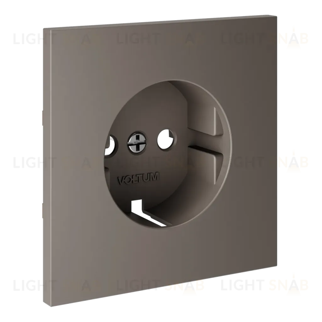 Накладка для розетки с заземлением Voltum S70 (капучино) VLS000614 VLS000614