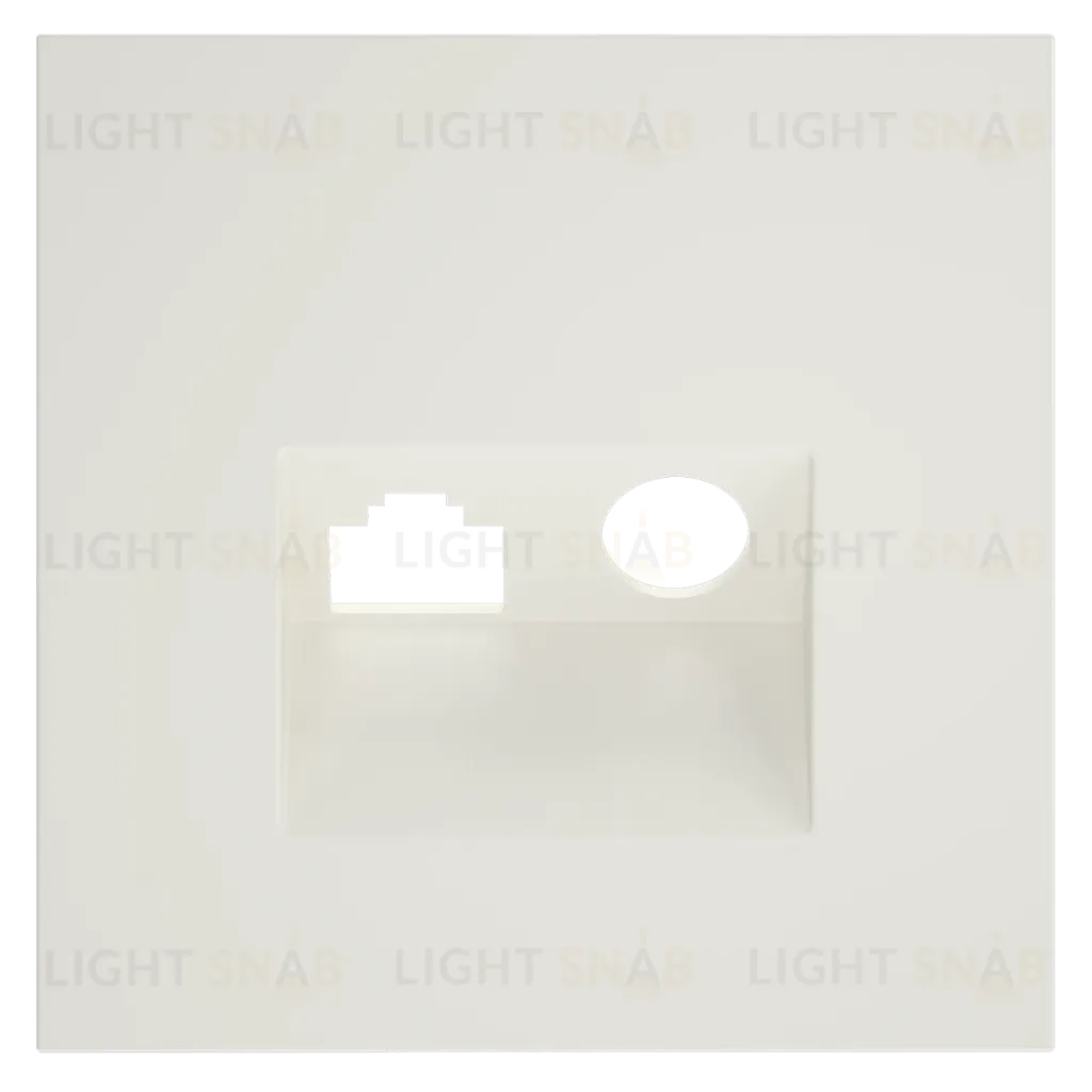 Накладка для розетки TV+RJ45 кат. 6 Voltum S70 (хлопок) VLS002713 VLS002713