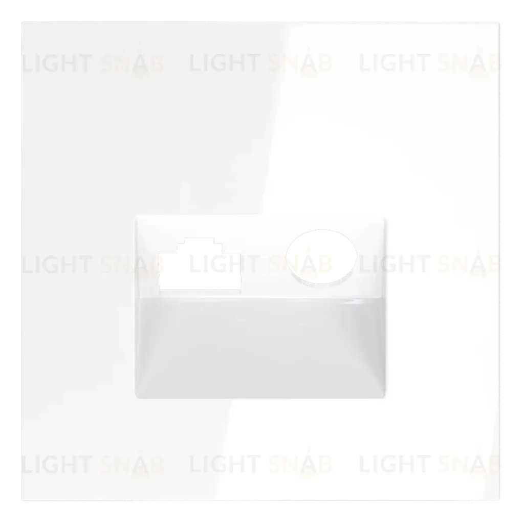 Накладка для розетки TV+RJ45 кат. 6 Voltum S70 (белый глянцевый) VLS002701 VLS002701