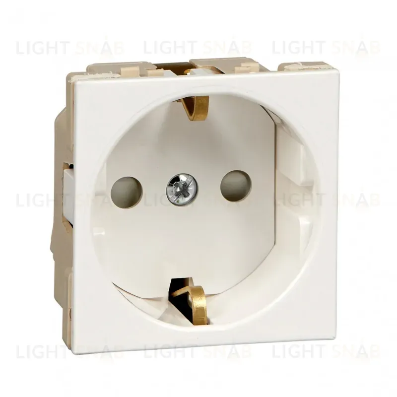 Розетка В45 СУ с ЗК для каб. кан. бел. RAL9010 Systeme Electric RN16-113-BE RN16-113-BE