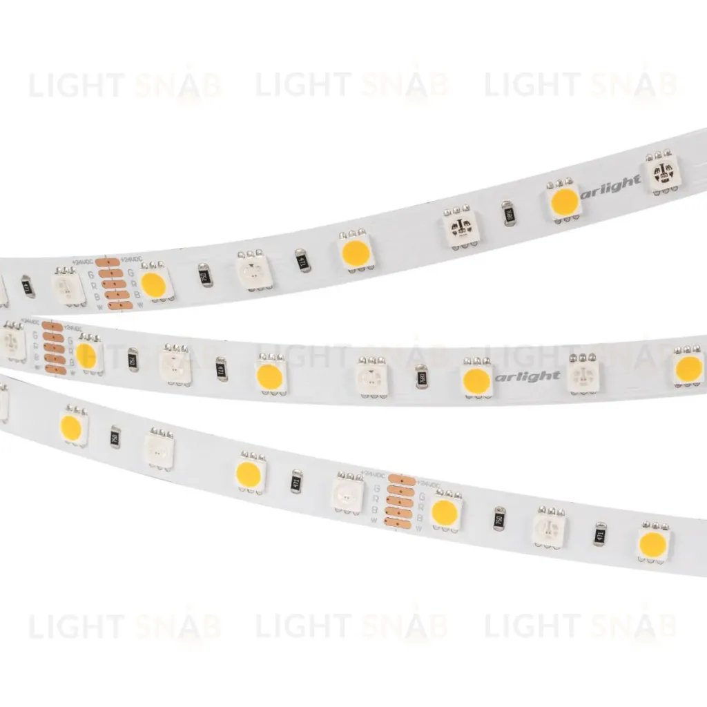 Светодиодная лента Arlight RT-B60-10mm 24V RGBW-Day (14.4 W/m, IP20, 5m) (Открытый) 018326(3) 018326(3)