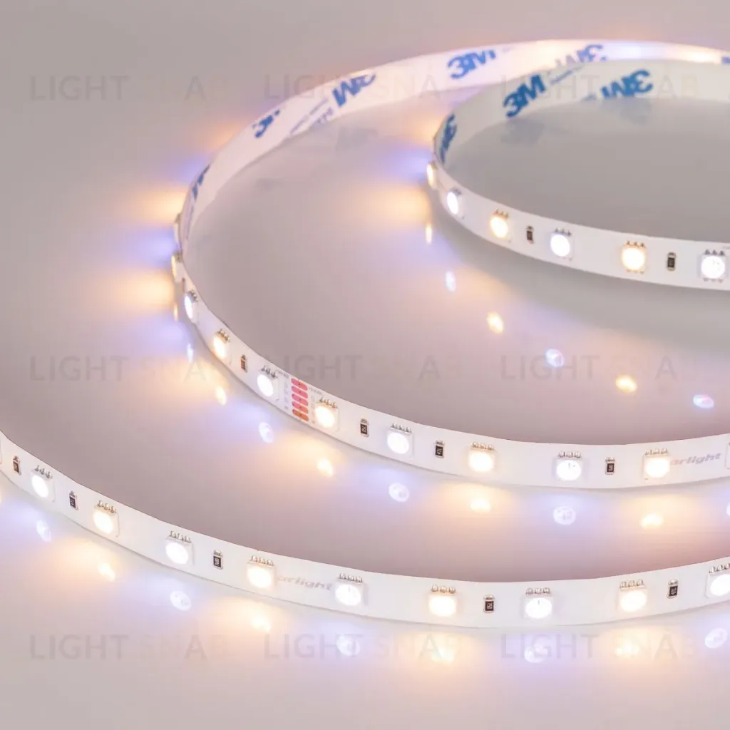 Светодиодная лента Arlight RT-B60-10mm 24V RGBW-Warm (14.4 W/m, IP20, 5m) (Открытый) 018327(3) 018327(3)