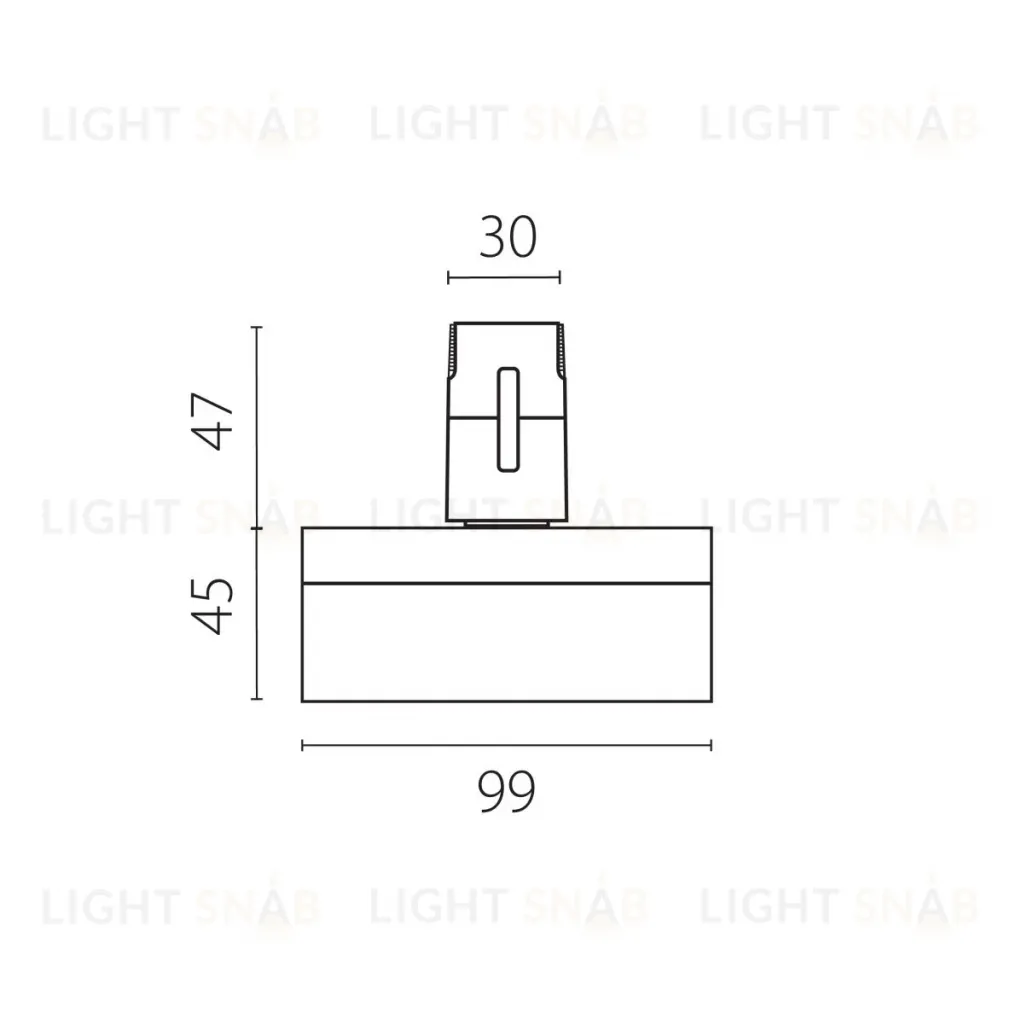 Трековый однофазный светильник Lightstar Due Hermes 210647 210647