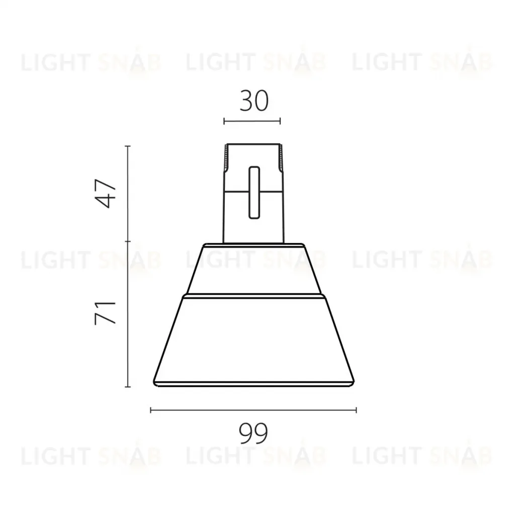 Трековый однофазный светильник Lightstar Due Hermes 210947 210947