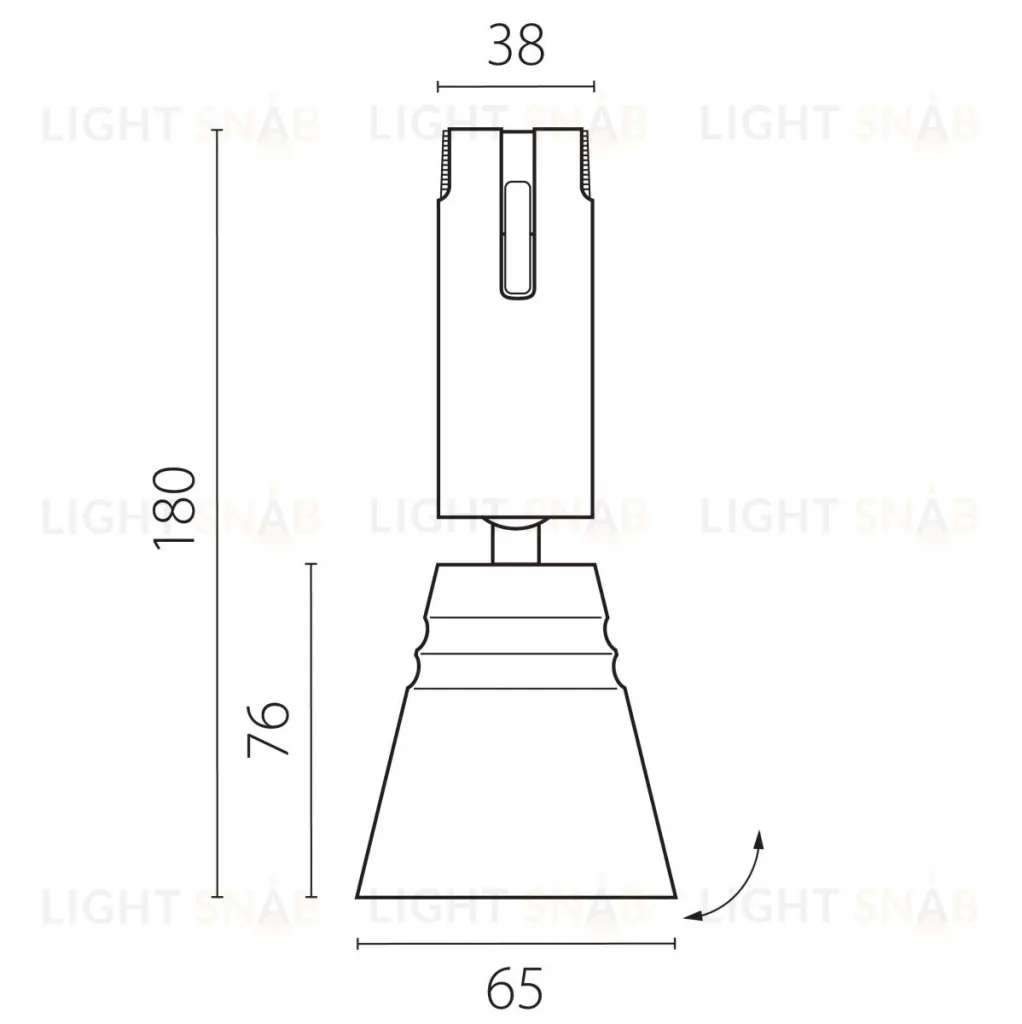 Трековый однофазный светильник Lightstar Due Hermes 210847 210847