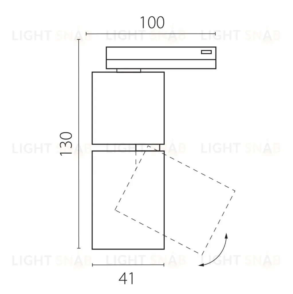 Трековый однофазный профессиональный светильник Lightstar Volta CCT 227017 227017