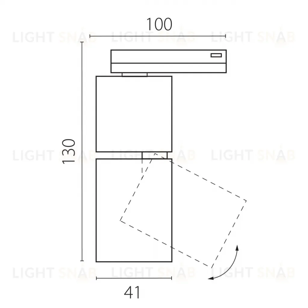 Трековый однофазный профессиональный светильник Lightstar Volta CCT 227016 227016