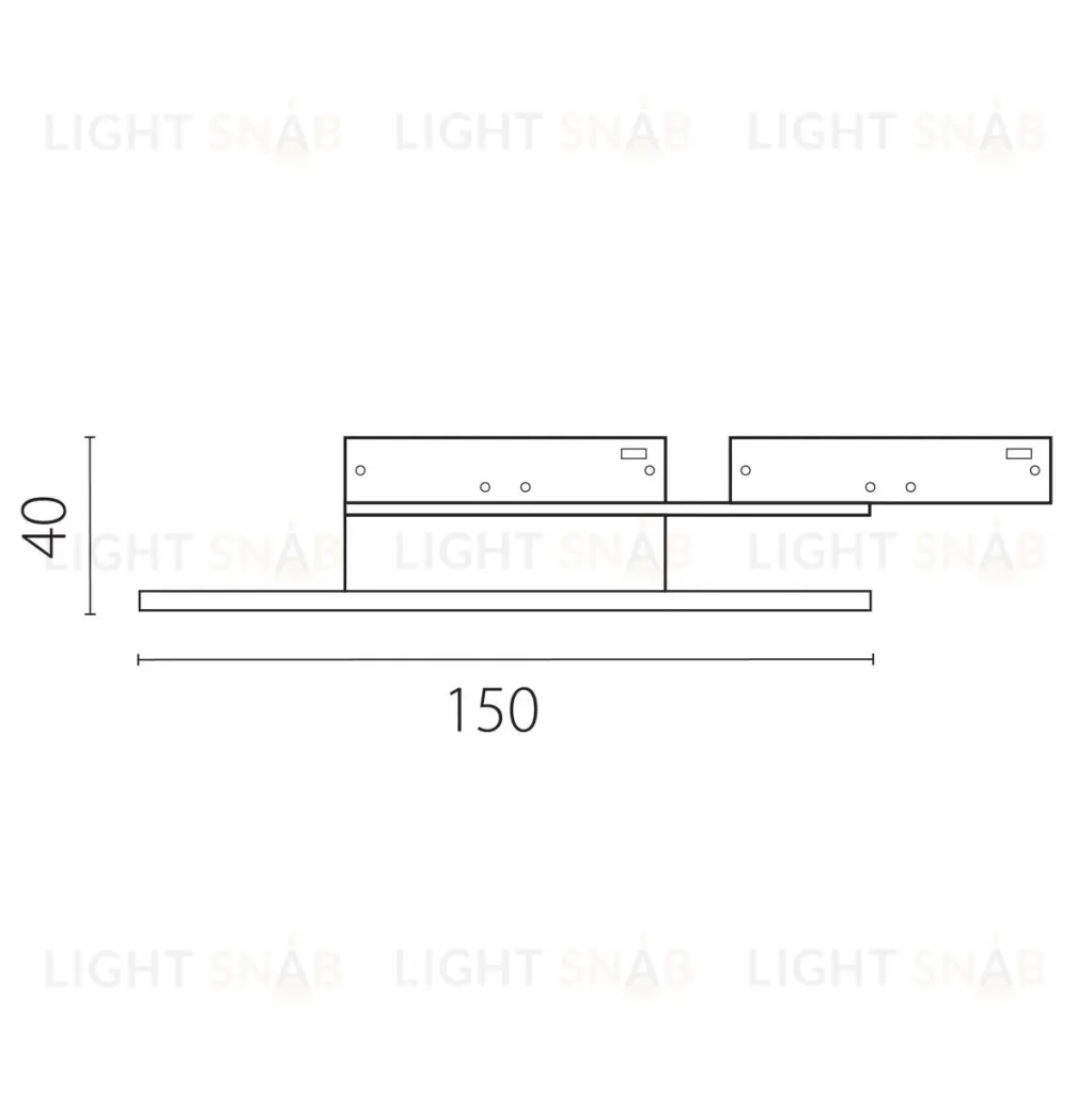 Трековый однофазный светильник отраженного света Lightstar Linea 236137 236137