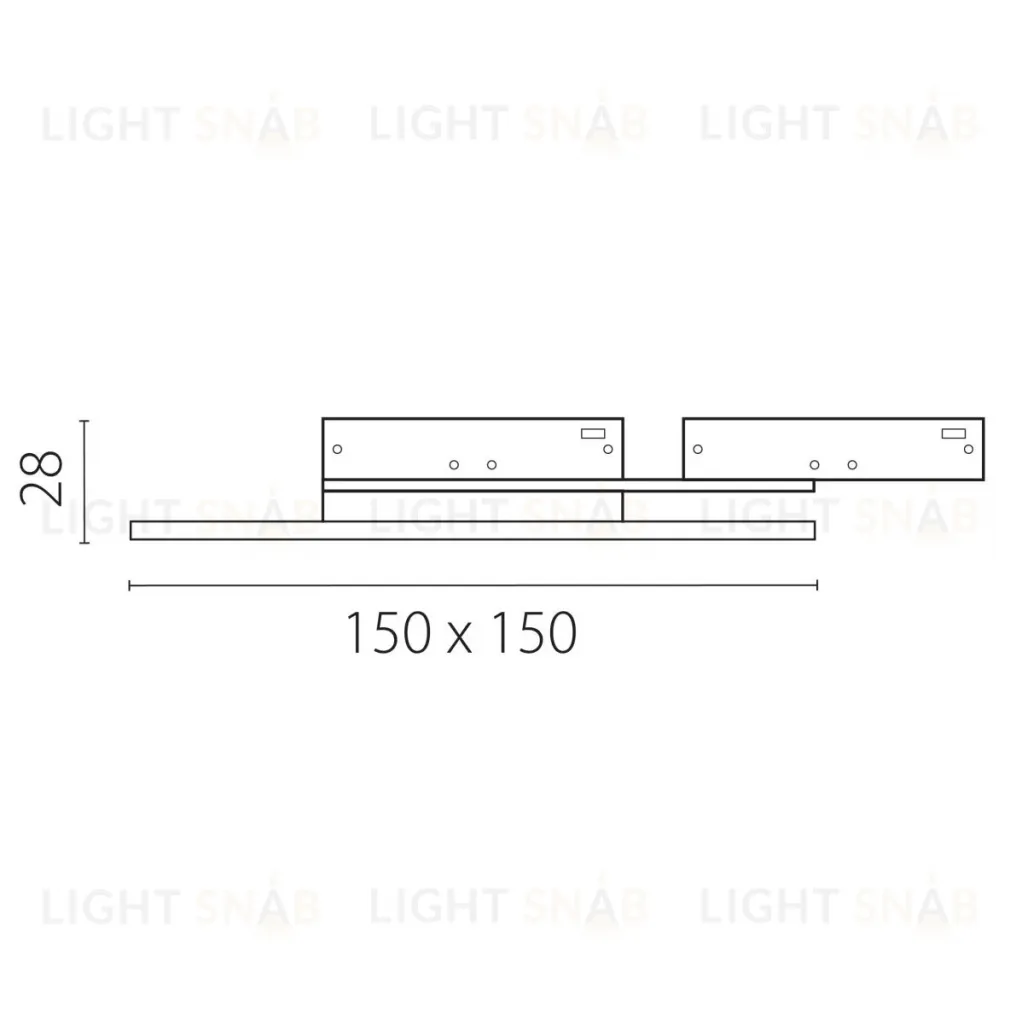 Трековый однофазный светильник отраженного света Lightstar Linea 236147 236147