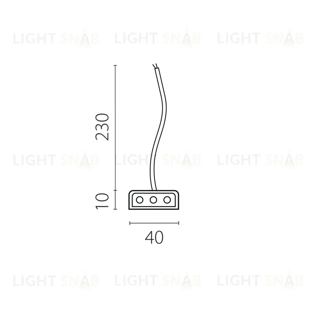 Подвод питания к 456ххх (0,3м) Lightstar Trito 456002 456002